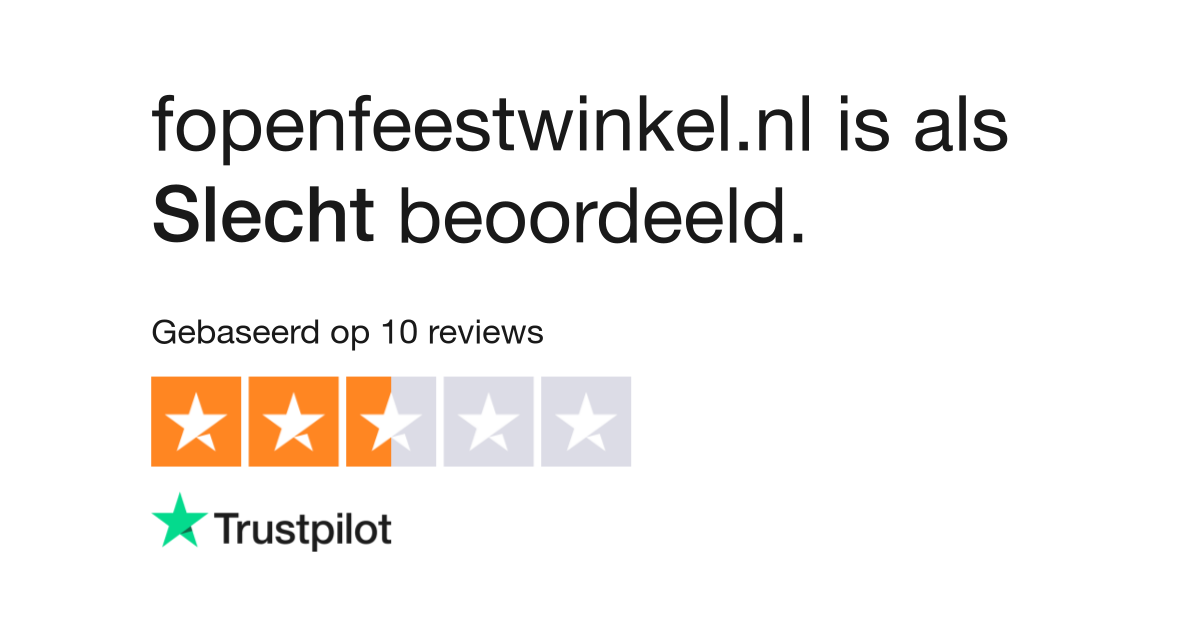 klassiek Baffle Uitsluiten D&G Feestwinkel voor Feestartikelen en Carnavalskleding reviews | Bekijk  consumentenreviews over fopenfeestwinkel.nl