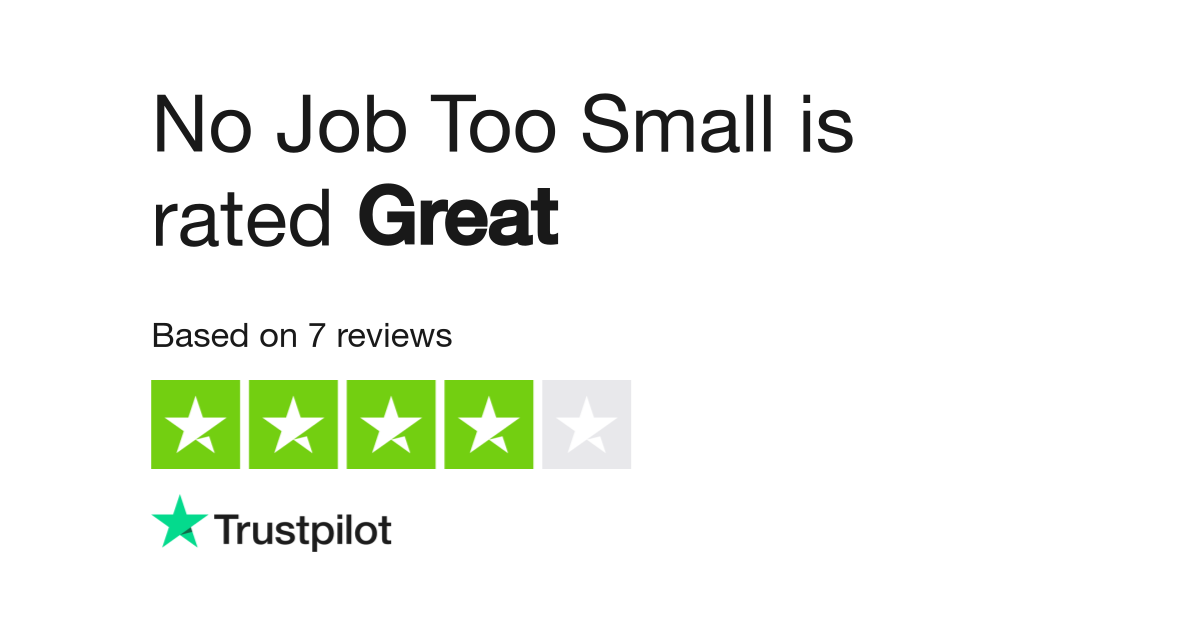 No Job Too Small Reviews Read Customer Service Reviews Of Nojobtoosmall Ie