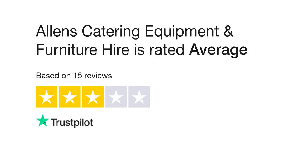 Allens Catering Equipment & Furniture Hire Reviews | Read Customer ...