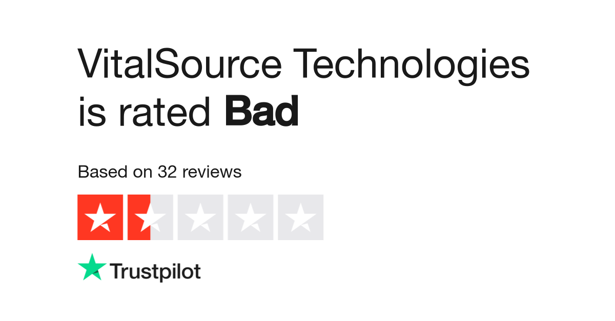 VitalSource Technologies Reviews  Read Customer Service Reviews of  vitalsource.com