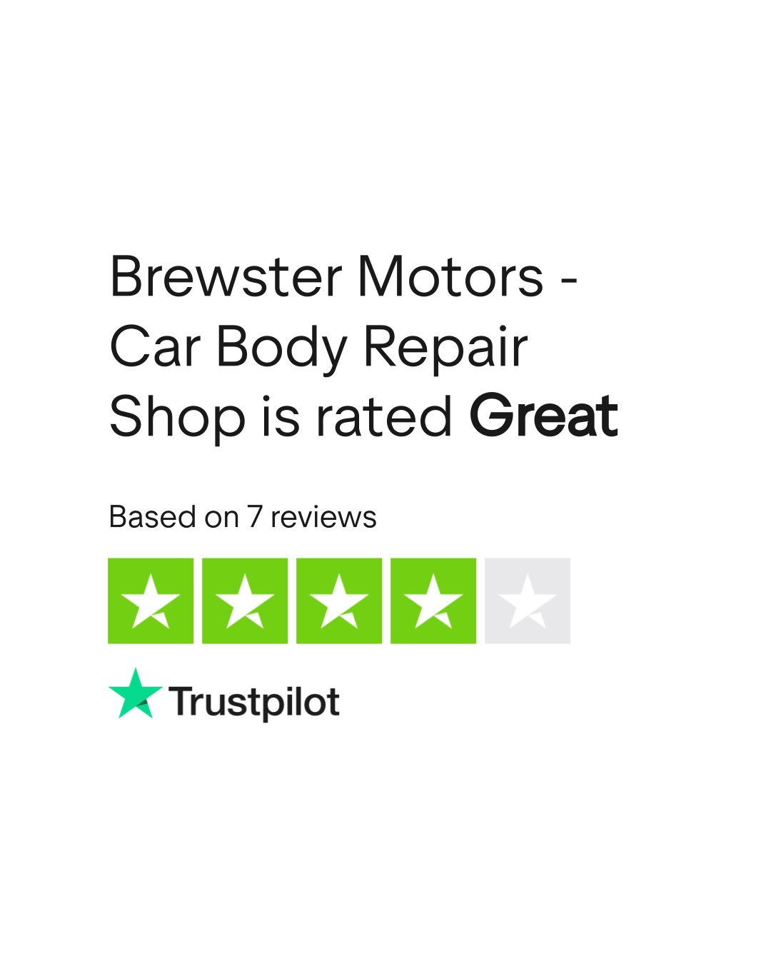 Brewster Motors Car Body Repair Shop Reviews Read Customer Service