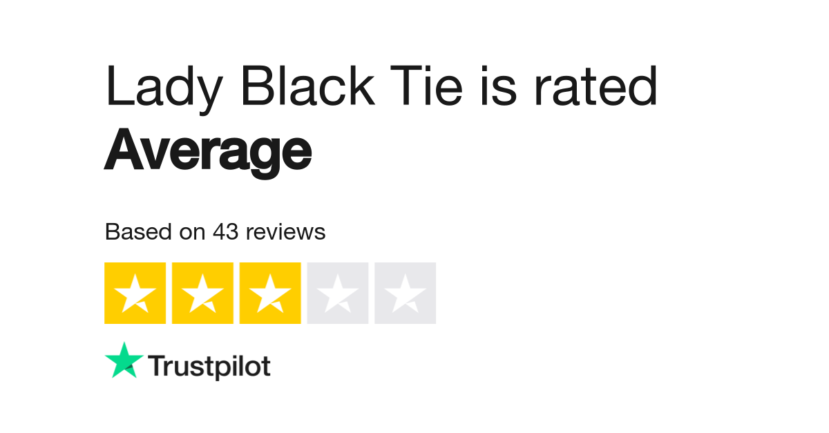 Lady black tie reviews sale