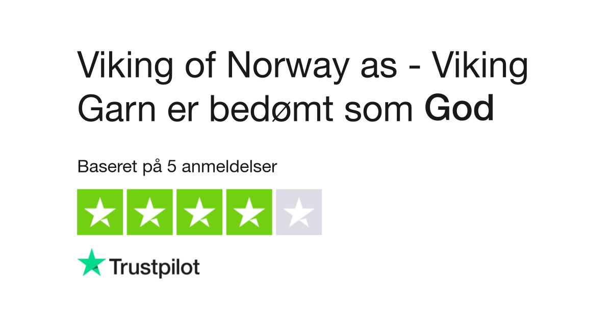 Anmeldelser af Viking of Norway as - Viking | Læs kundernes anmeldelser af viking-garn.no