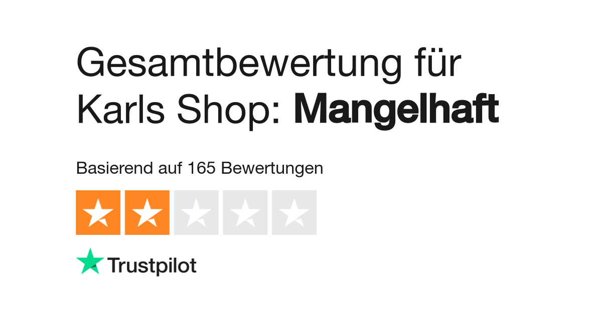 Bewertungen Zu Karls Shop Lesen Sie Kundenbewertungen Zu Karls Shop De