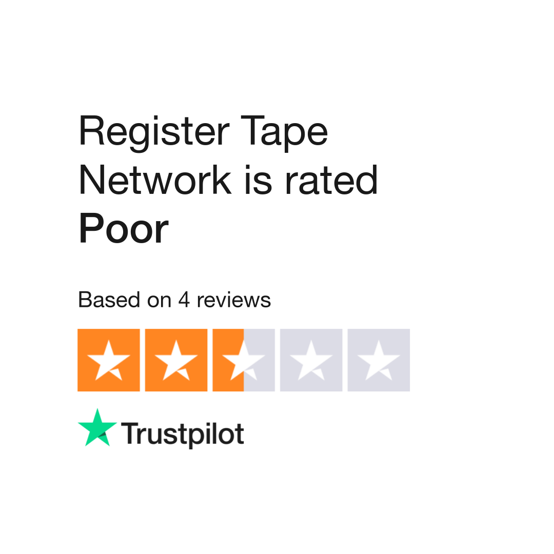 Register Tape Network Reviews Read Customer Service Reviews of