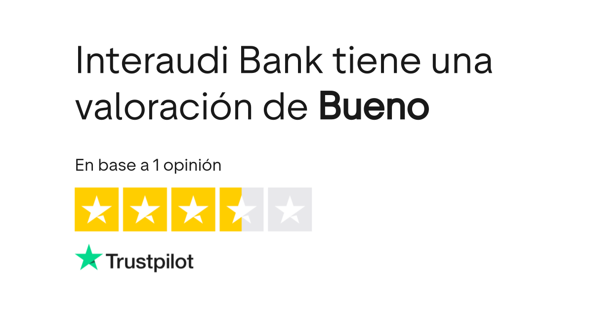 Opiniones sobre Interaudi Bank Lee las opiniones sobre el servicio de