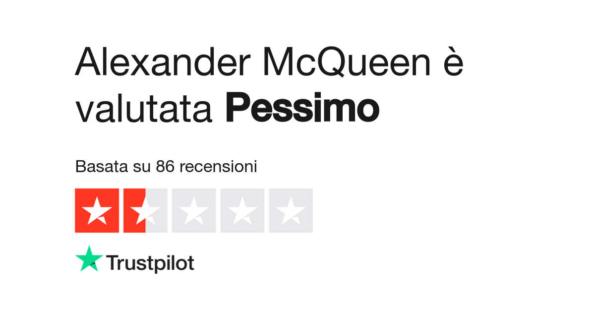 Alexander McQueen Leggi le recensioni dei servizi di alexandermcqueen