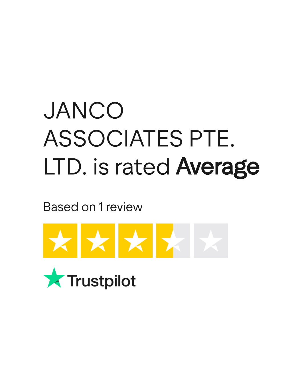 JANCO ASSOCIATES PTE. LTD. Reviews Read Customer Service Reviews of