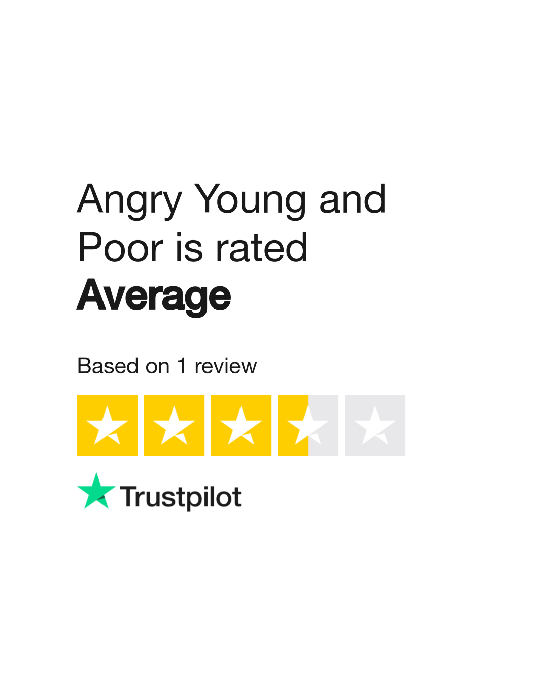 Angry Young and Poor Reviews Read Customer Service Reviews of