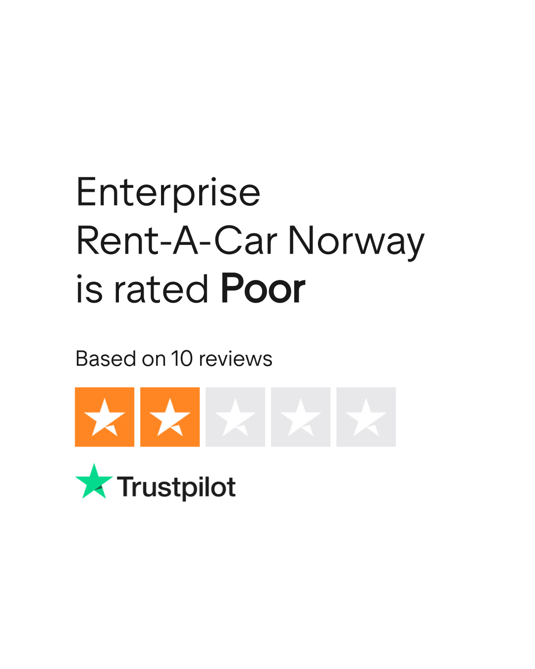 Enterprise RentACar Norway Reviews Read Customer Service Reviews of