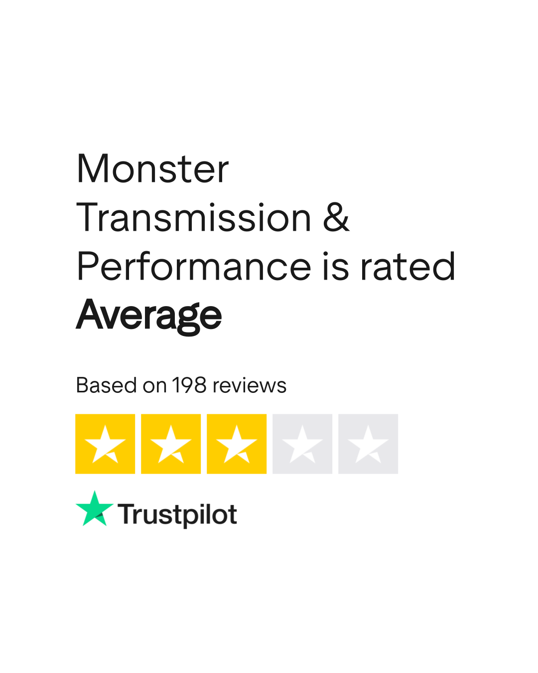 Monster Transmission & Performance Reviews Read Customer Service