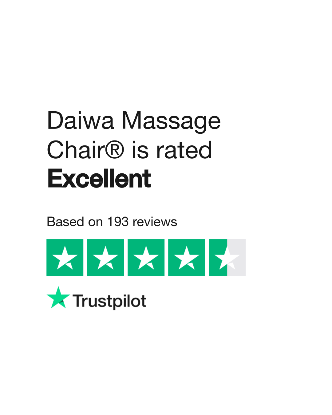 Daiwa massage chair online reviews