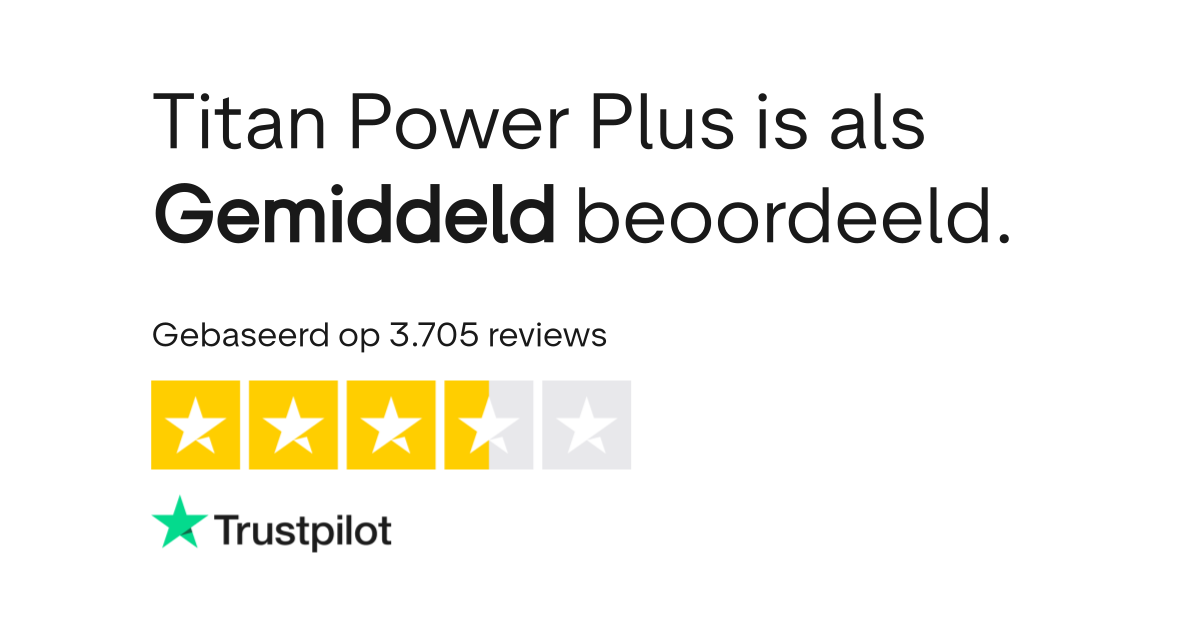 Titan Power Plus reviews Bekijk consumentenreviews over