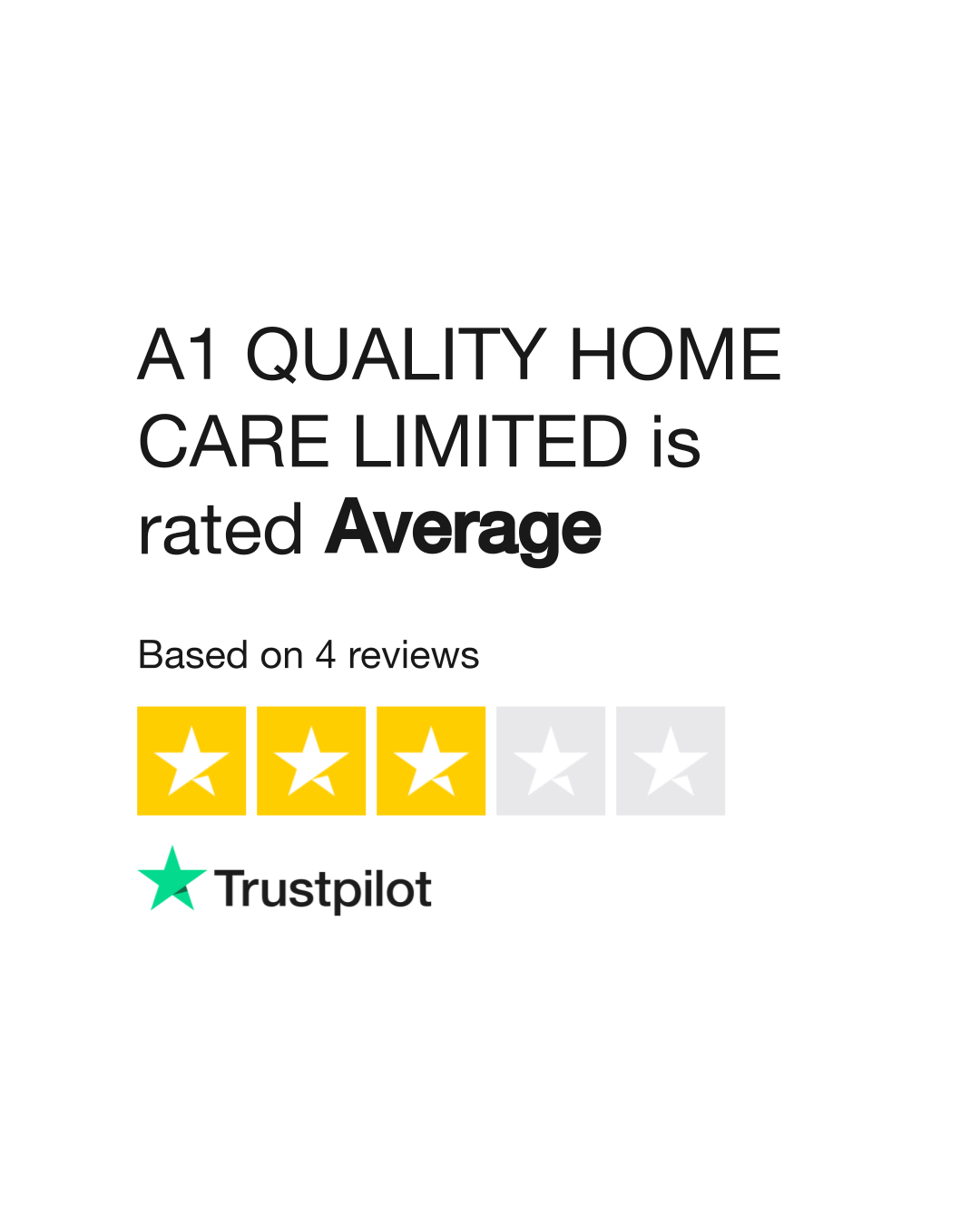 A1 QUALITY HOME CARE LIMITED Reviews Read Customer Service Reviews of