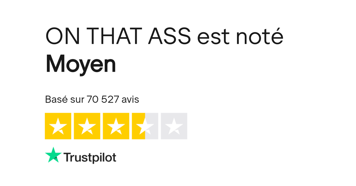 Avis de ON THAT ASS Lisez les avis marchands de