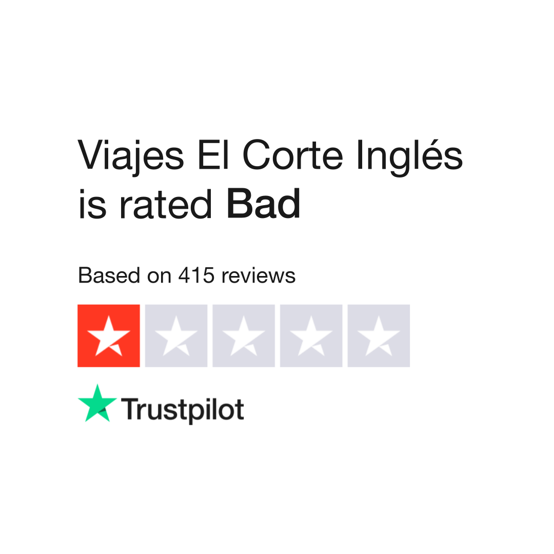 Desgracia Burlas Telemacos Viajes El Corte Inglés Reviews | Read Customer Service Reviews of  viajeselcorteingles.es