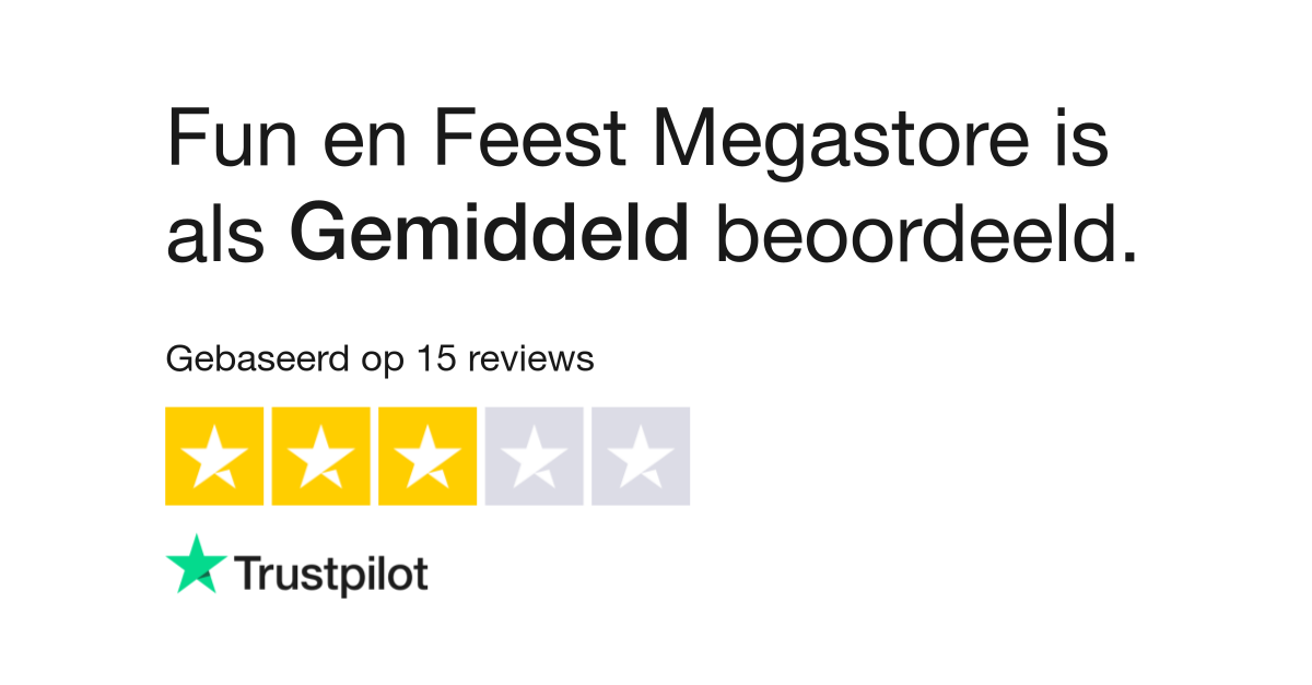 Overeenstemming Conceit straal Fun en Feest Megastore reviews | Bekijk consumentenreviews over fun-en-feest .nl
