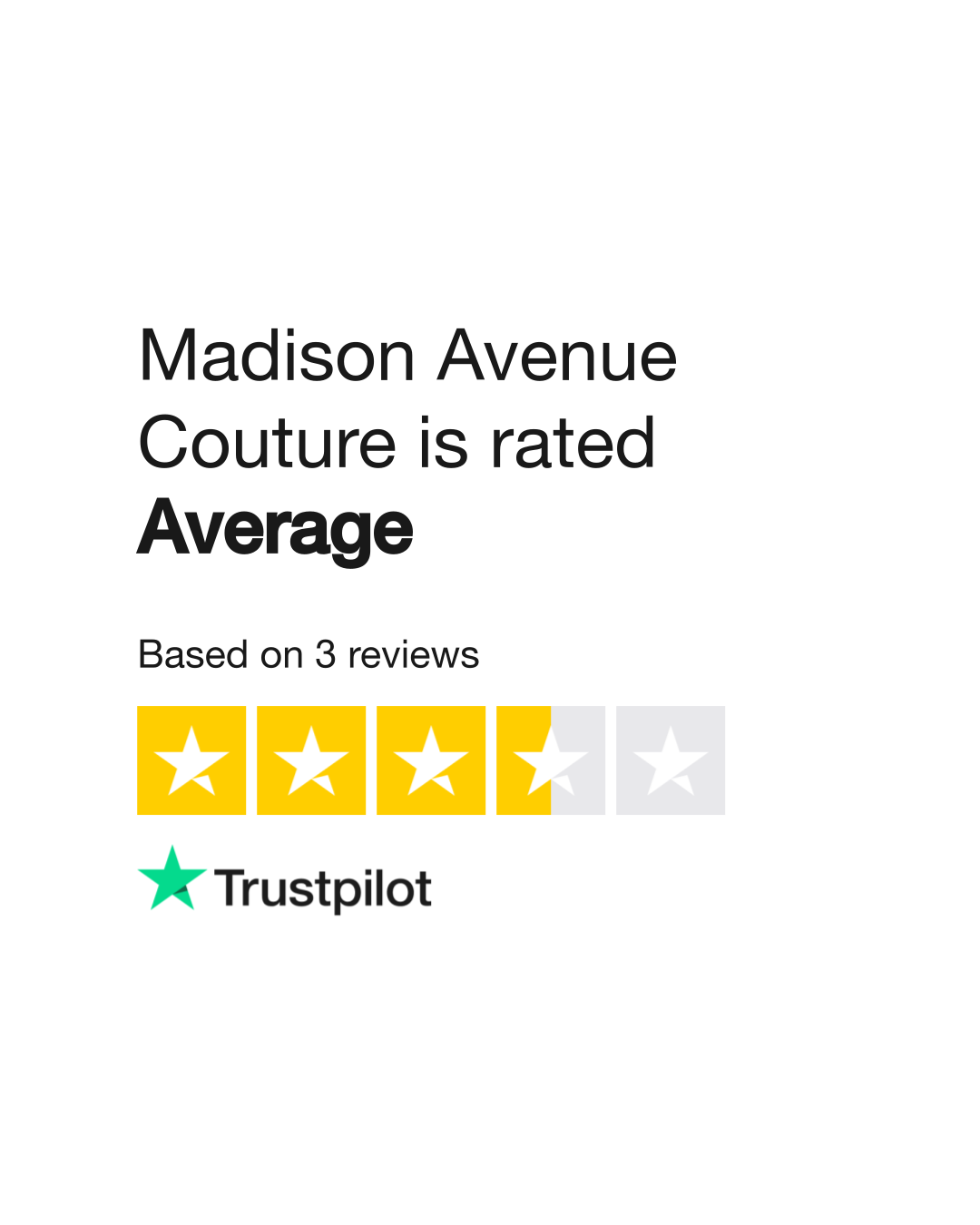 Madison Avenue Couture Reviews Read Customer Service Reviews of www.madisonavenuecouture