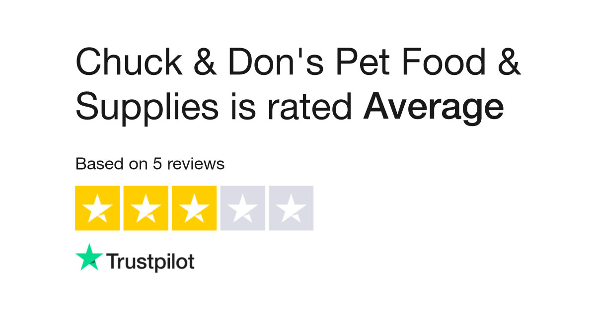 Chuck Don s Pet Food Supplies Reviews Read Customer Service