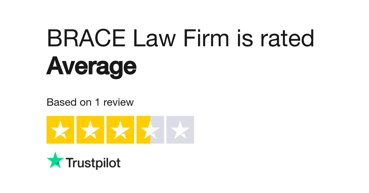 BRACE Law Firm Reviews | Read Customer Service Reviews of brace-lf.com