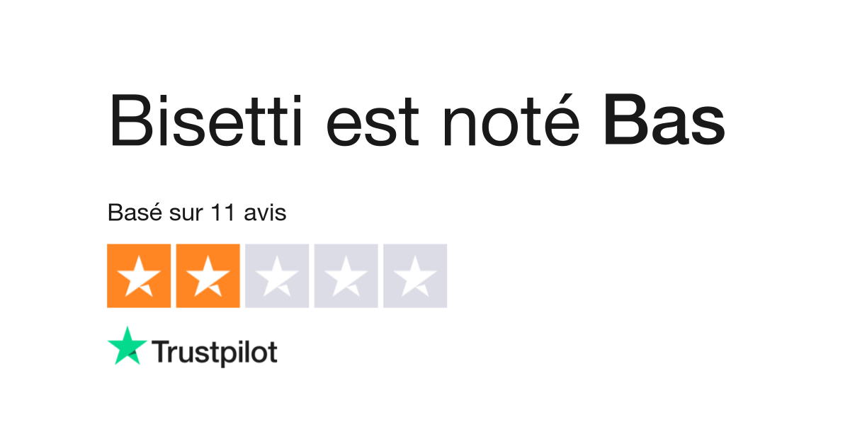 Avis de Bisetti Lisez les avis marchands de www.bisetti