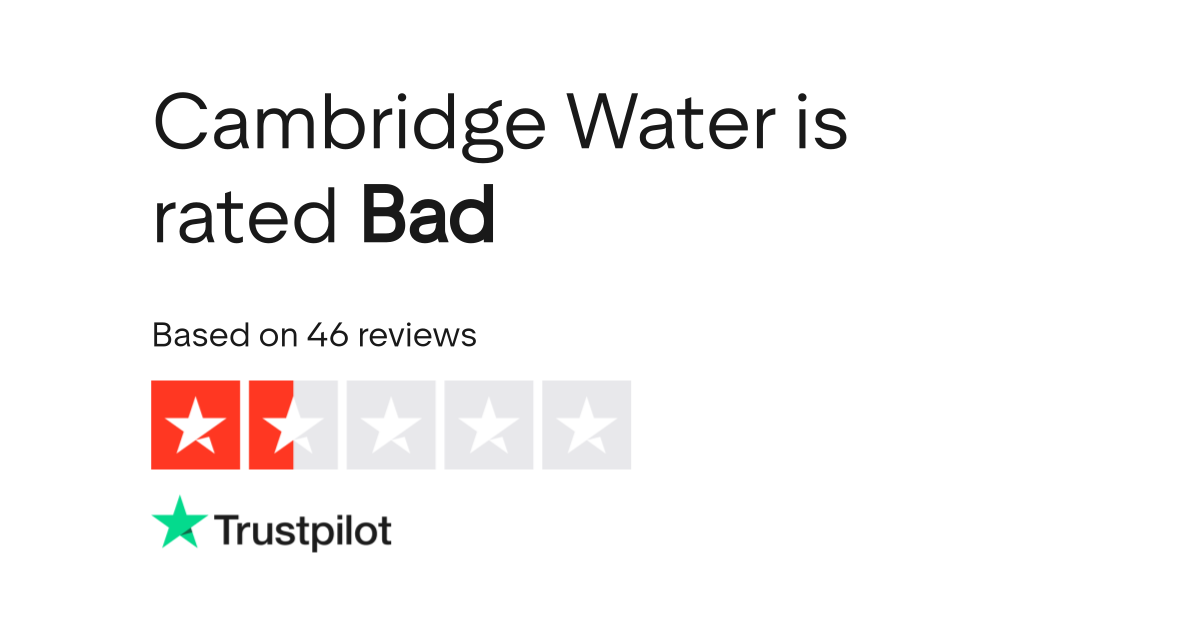 Cambridge Water Reviews Read Customer Service Reviews of www