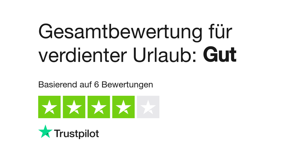 Bewertungen zu verdienter Urlaub Lesen Sie Kundenbewertungen zu