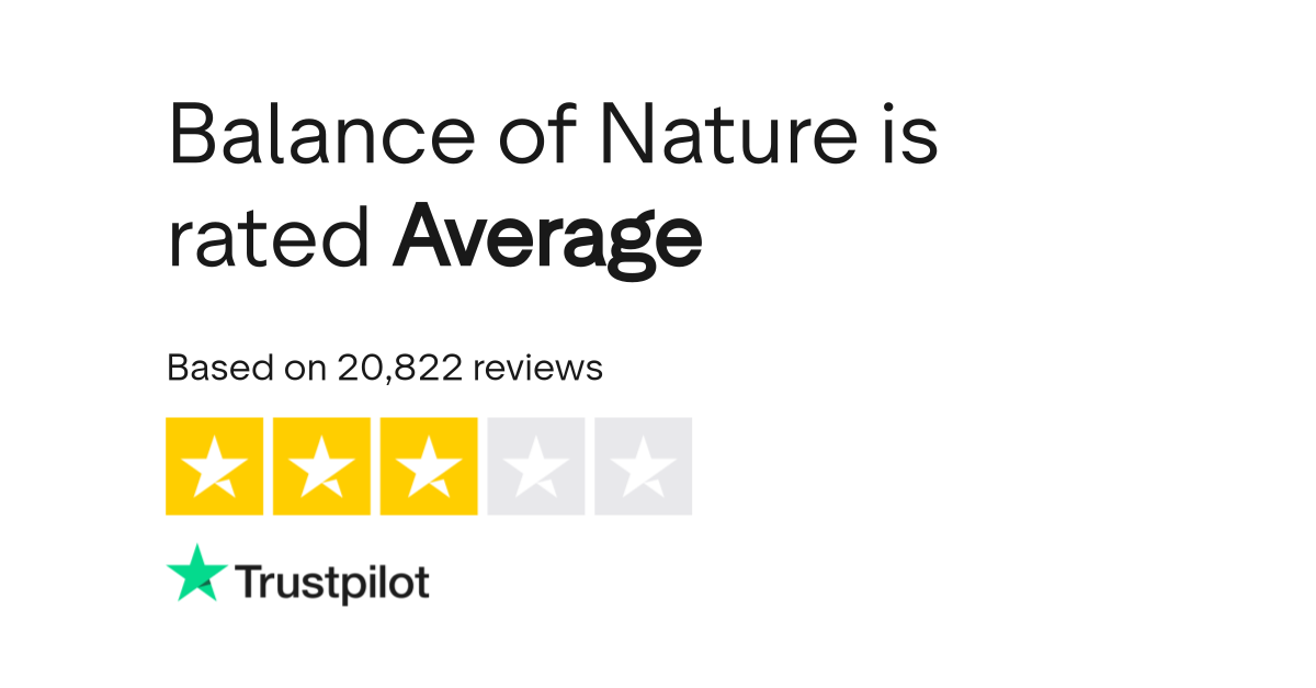 Balance of Nature Reviews Read Customer Service Reviews of