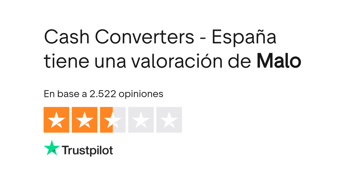 Opiniones sobre Cash Converters España Lee las opiniones sobre el