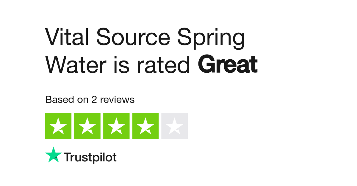 Vital Source Spring Water Reviews Read Customer Service Reviews