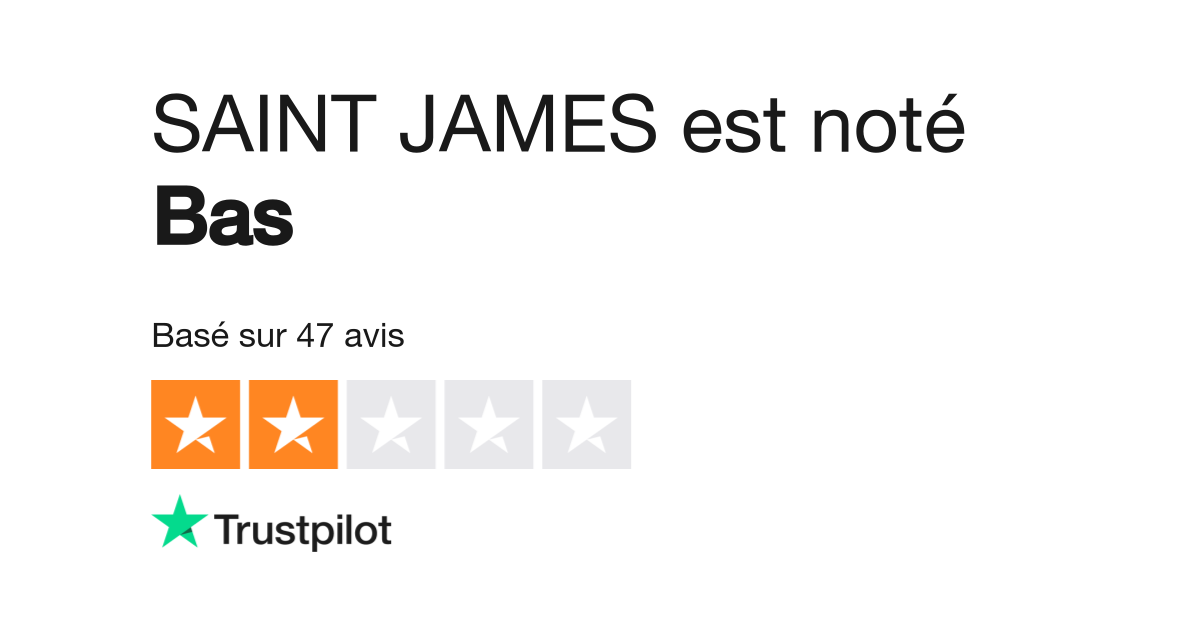 Saint james taille grand best sale ou petit