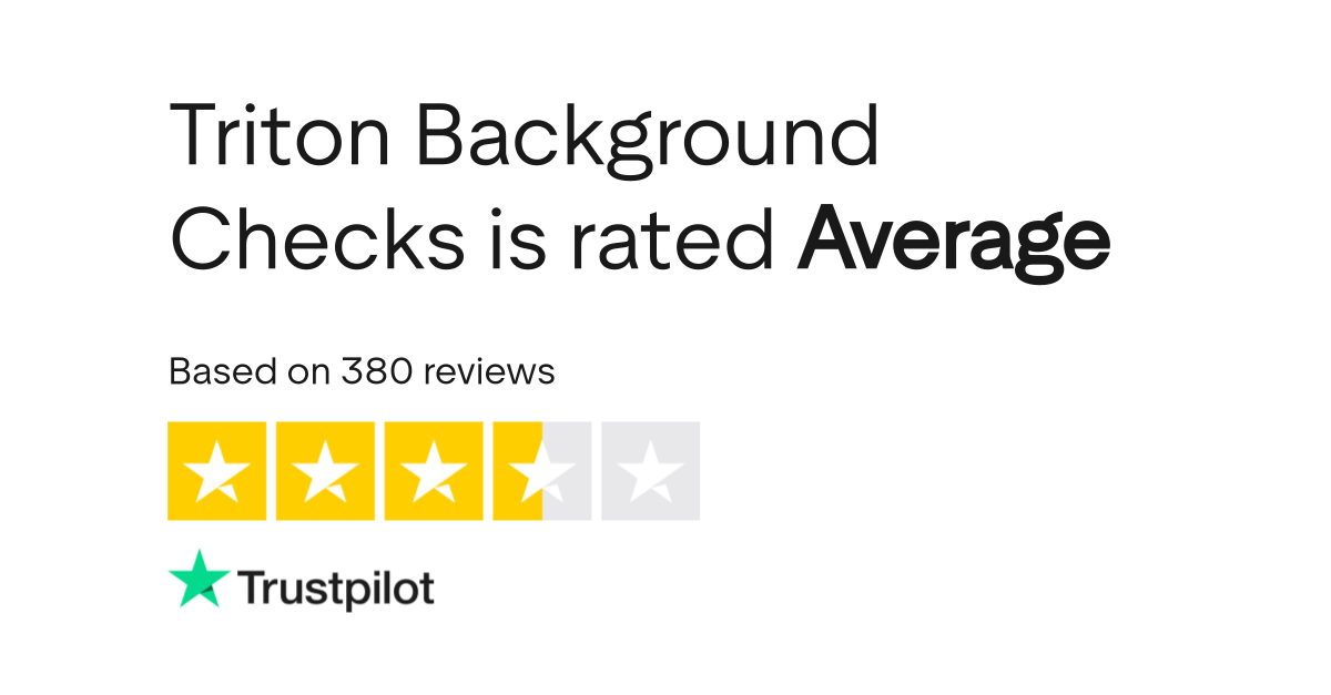 Triton Background Checks Reviews Read Customer Service Reviews of www