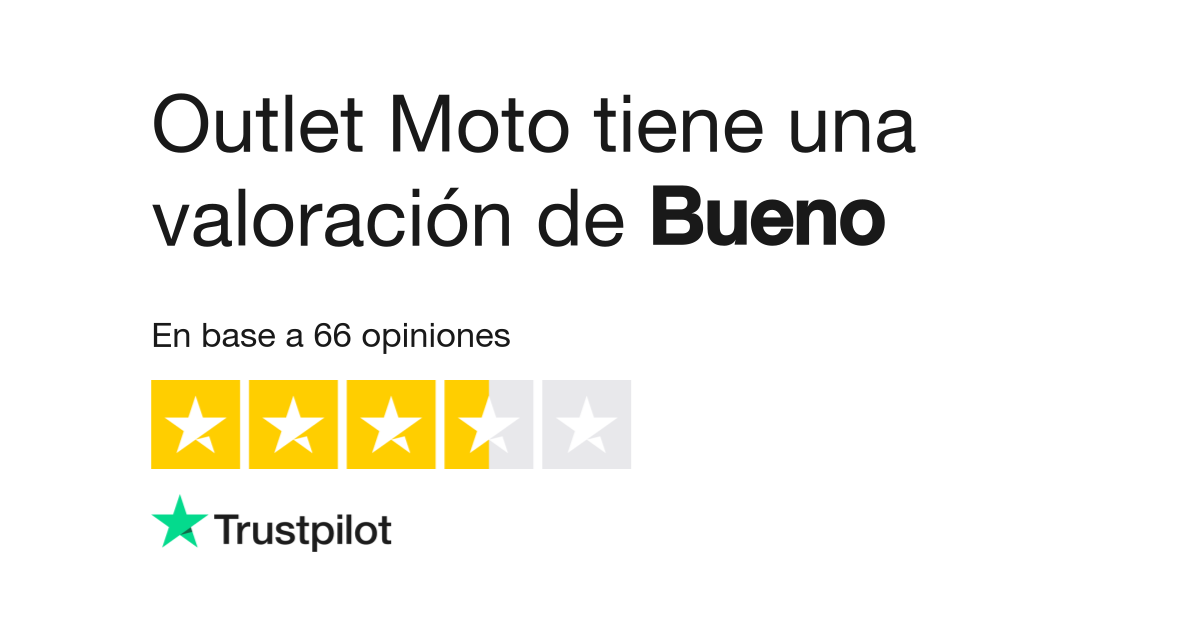 Desgastado rodar Porra Opiniones sobre Outlet Moto | Lee las opiniones sobre el servicio de  outletmoto.com