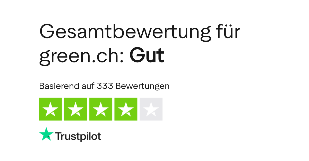 Bewertungen zu green.ch | Lesen Sie Kundenbewertungen zu www.green.ch