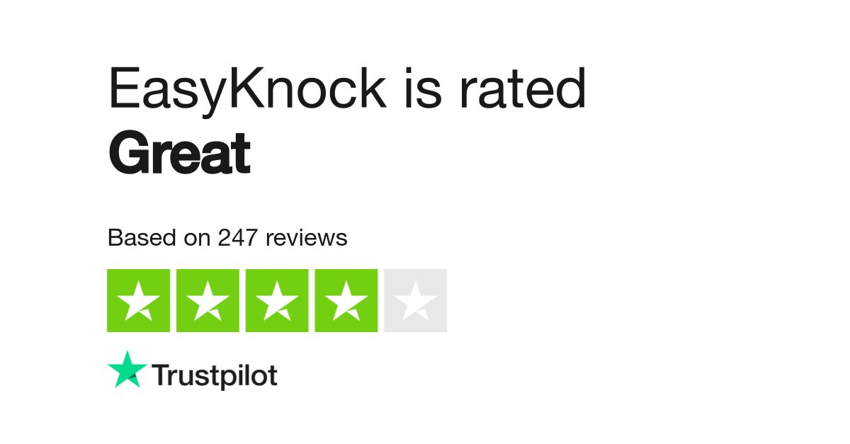 EasyKnock Reviews Read Customer Service Reviews of