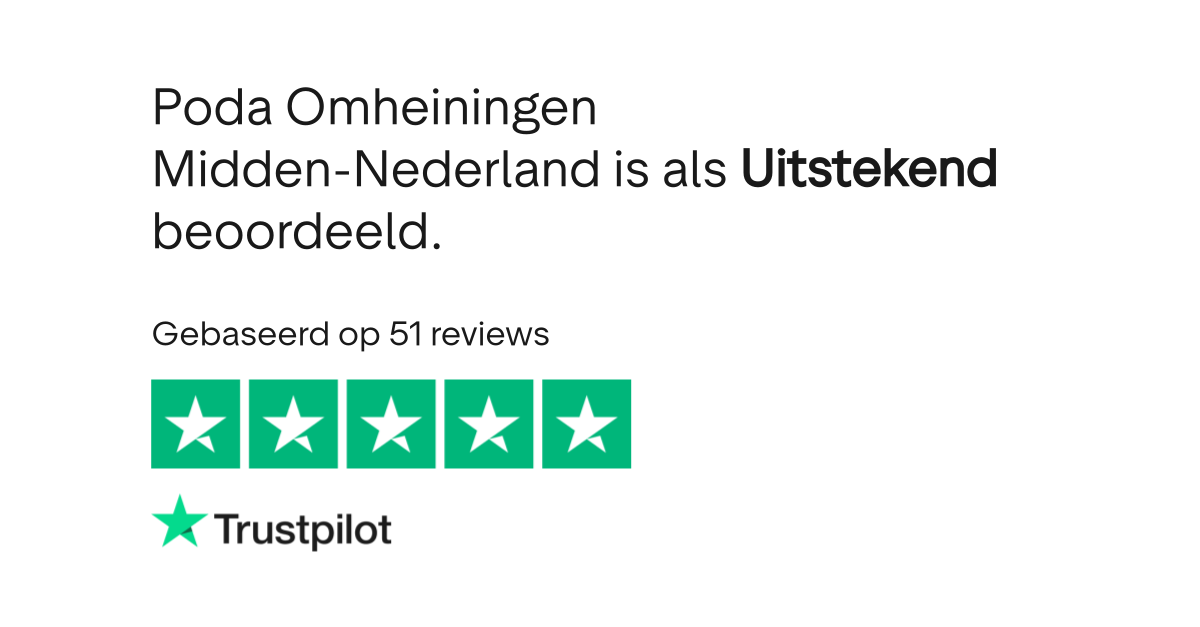 Poda Omheiningen Midden Nederland Reviews Lees Klantreviews Over Poda Omheiningen Nl