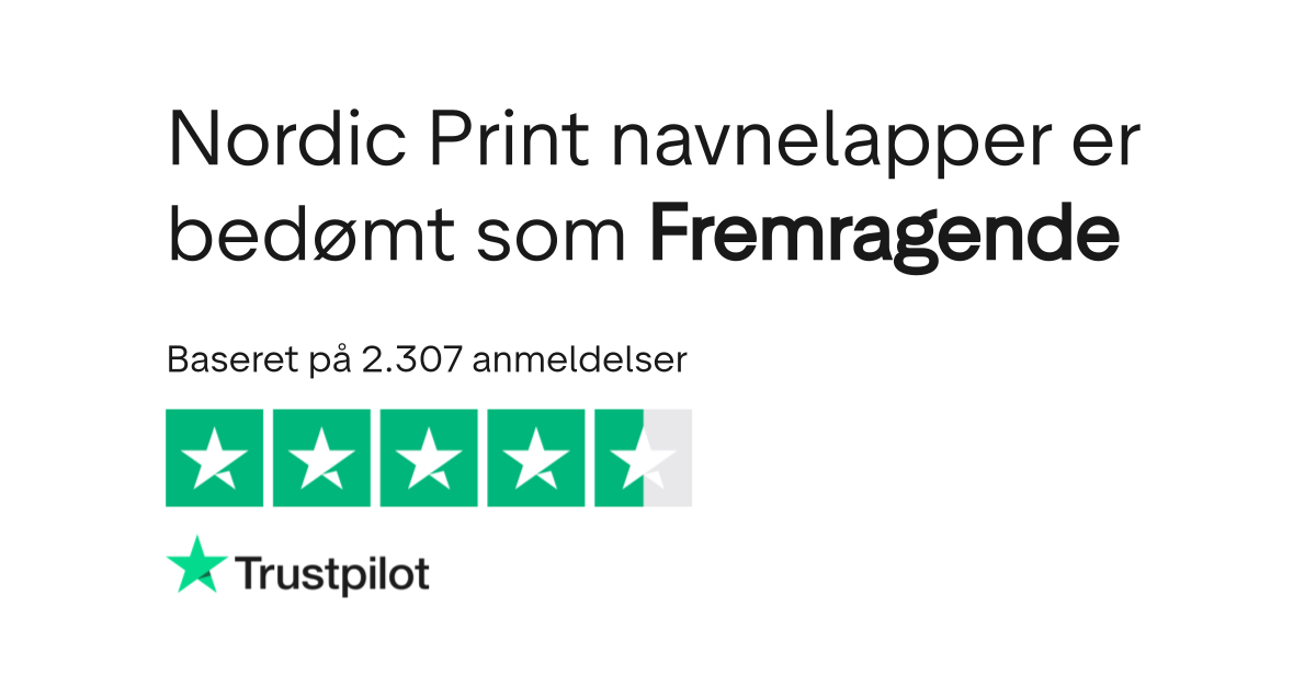 Anmeldelser af Nordic Print navnelapper | Læs kundernes anmeldelser af