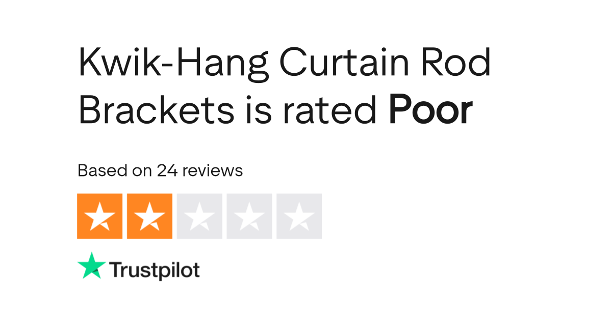 Kwik Hang Curtain Rod Brackets Reviews Read Customer Service