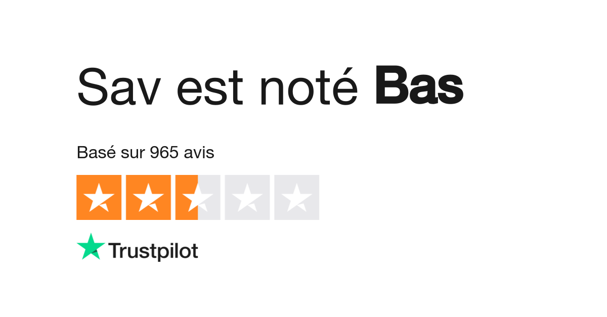 Avis de Sav Lisez les avis marchands de