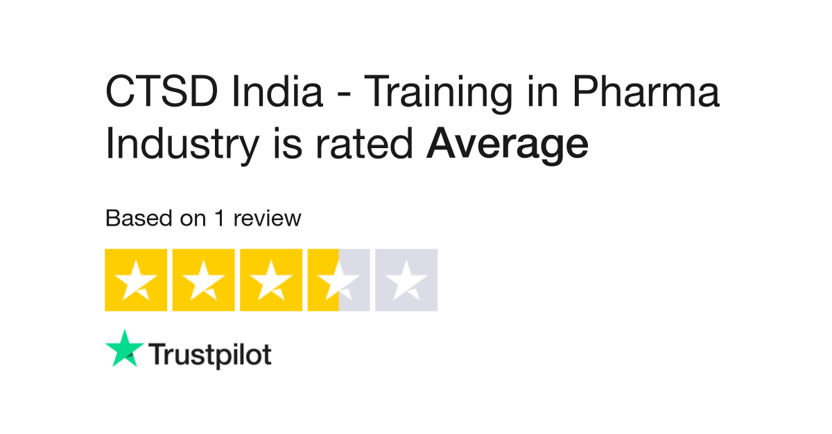 CTSD India - Training in Pharma Industry Reviews | Read Customer ...