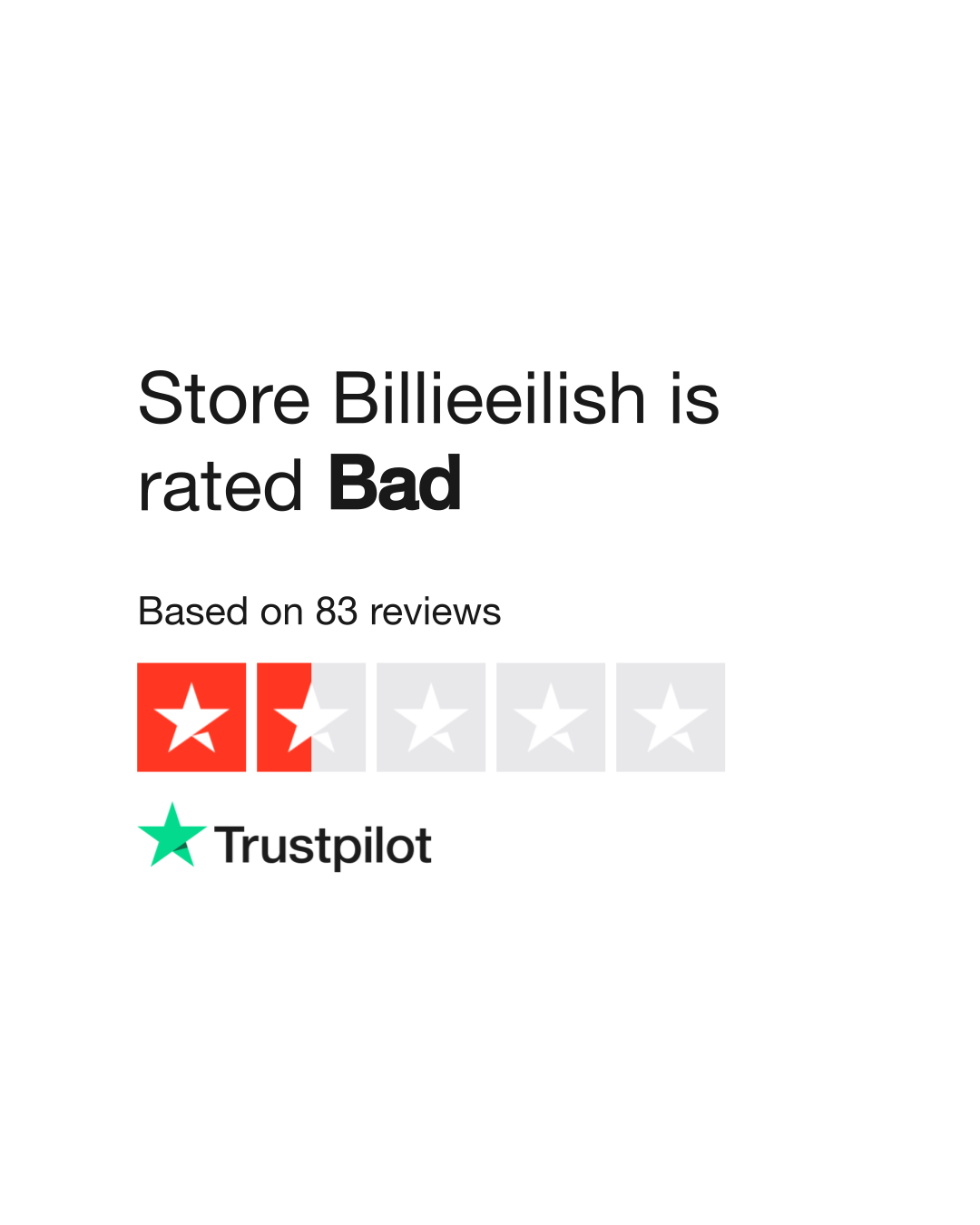 Store Billieeilish Reviews Read Customer Service Reviews of store