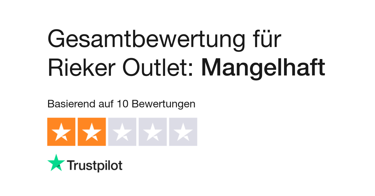 Bewertungen zu Rieker Outlet | Lesen Kundenbewertungen zu www.rieker- outlet.de
