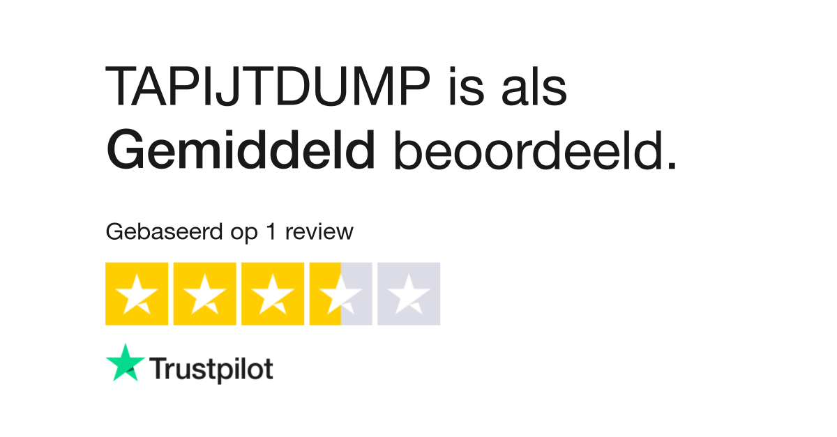 antiek Matig Voorkomen TAPIJTDUMP reviews | Bekijk consumentenreviews over www.tapijtdump.nl