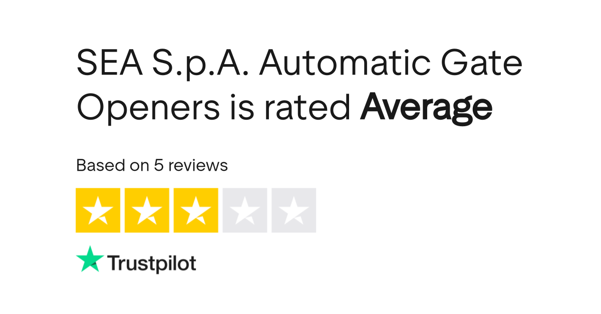 SEA S.p.A. Automatic Gate Openers Reviews Read Customer Service
