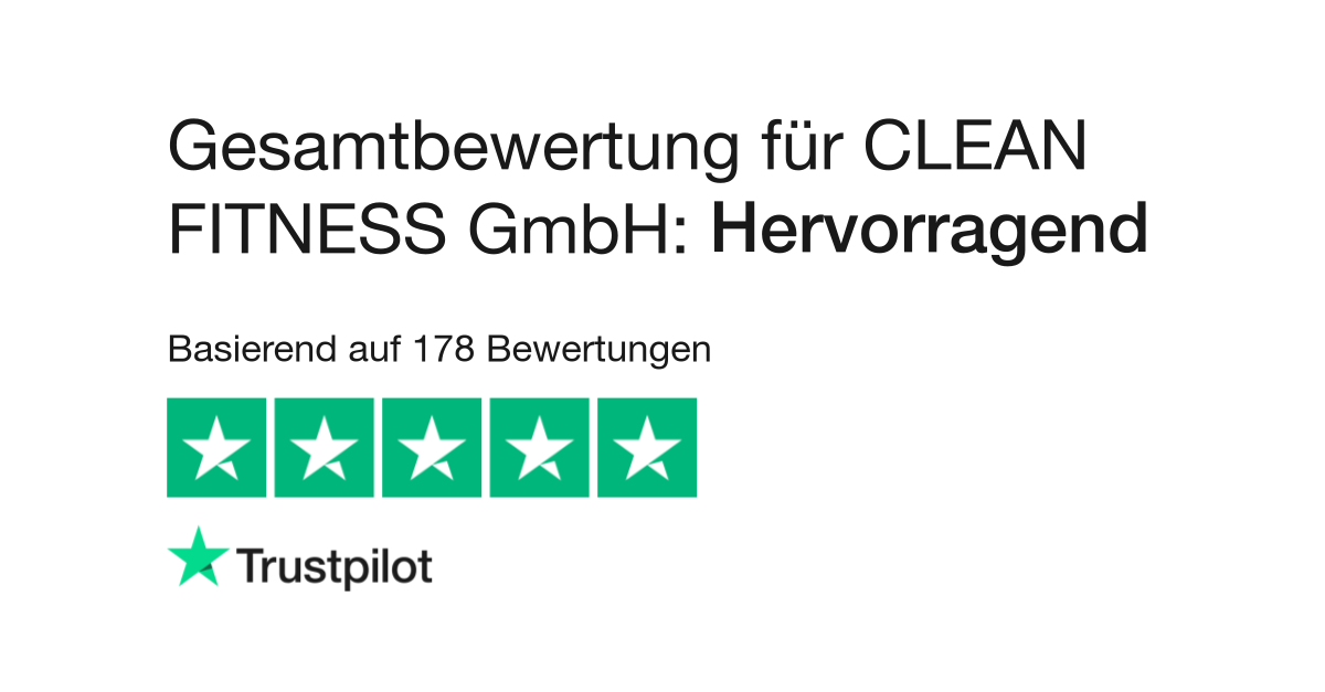 Bewertungen zu CLEAN FITNESS GmbH  Lesen Sie Kundenbewertungen zu