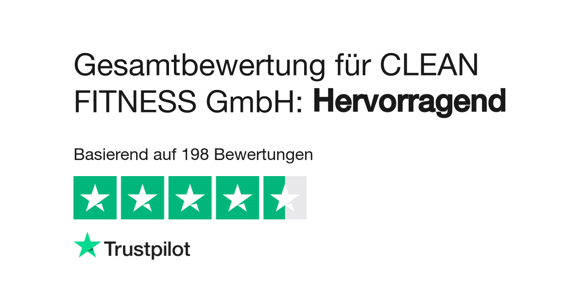 Bewertungen zu CLEAN FITNESS GmbH, Lesen Sie Kundenbewertungen zu  cleanfitness-life.de