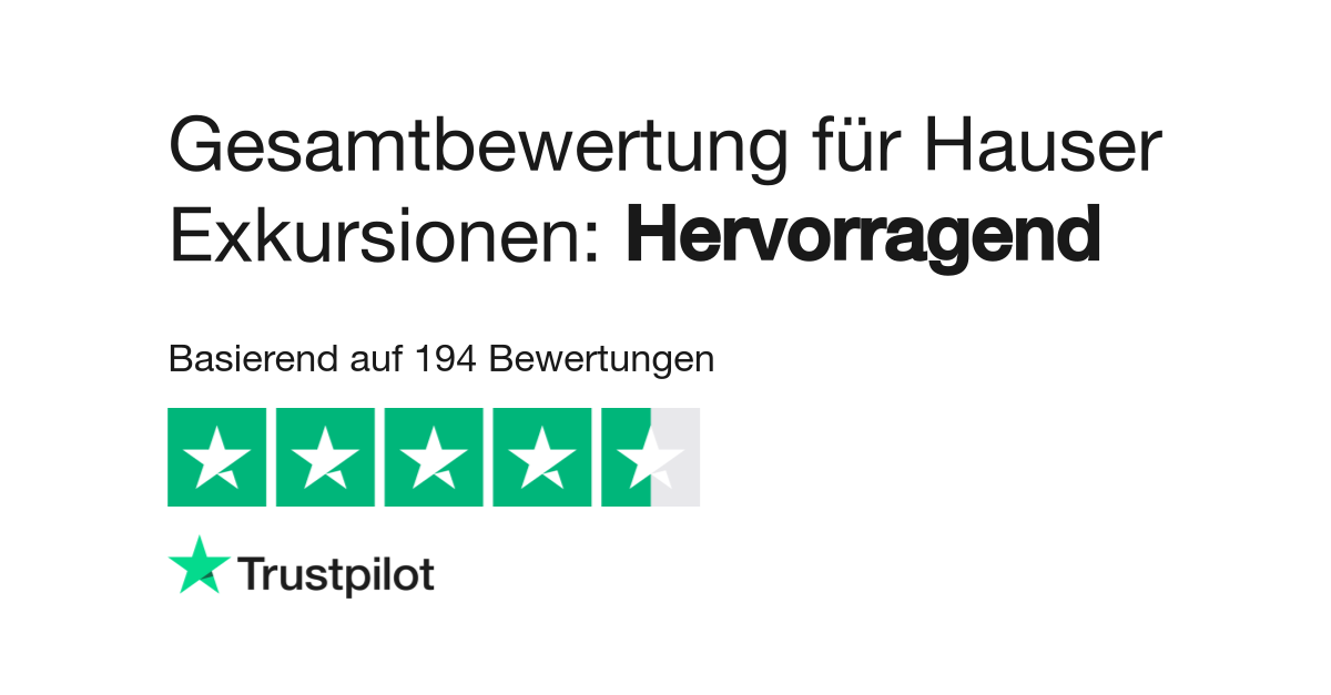 Bewertungen Zu Hauser Exkursionen Lesen Sie Kundenbewertungen Zu
