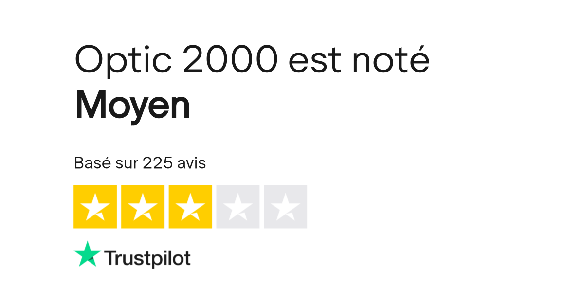 Avis de Optic 2000 Lisez les avis marchands de