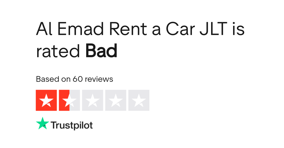 Al Emad Rent a Car JLT Reviews Read Customer Service Reviews of alemad.ae