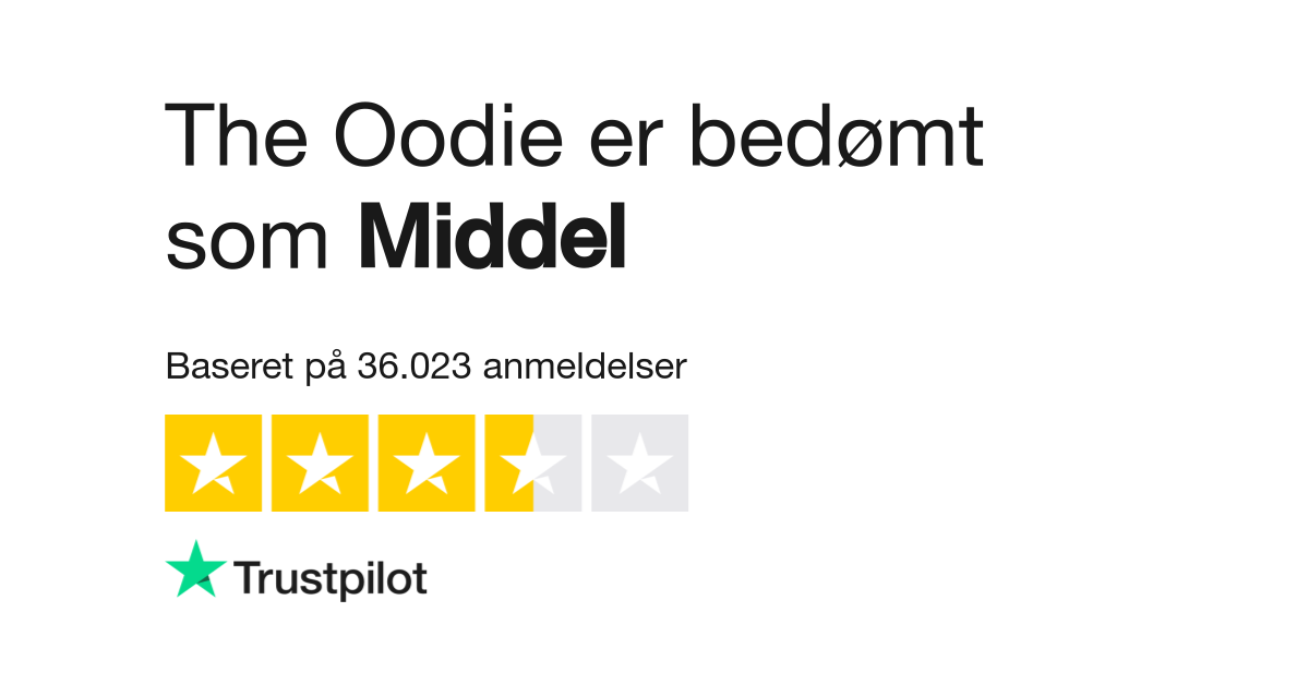 Trustpilot oodie 2025